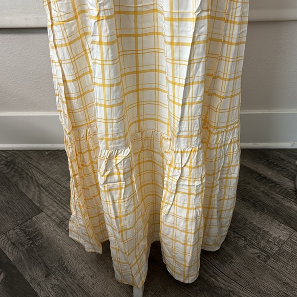 Haven Hearts NWOT Ruffle Hem Plaid Belted Maxi Dress - Picture 5 of 13